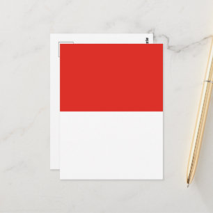 Cartão Postal Bandeira da Indonésia