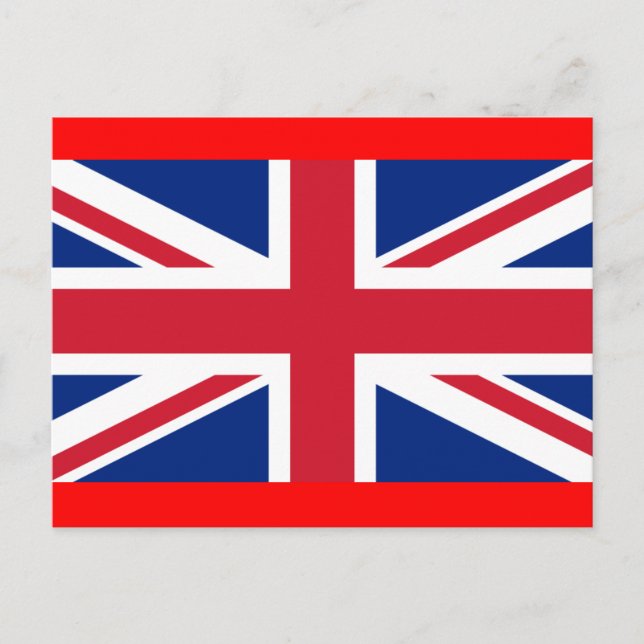 Cartão Postal bandeira da Inglaterra (Frente)