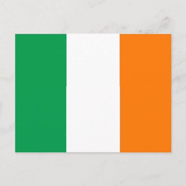 Cartão Postal Bandeira da Irlanda (Frente)