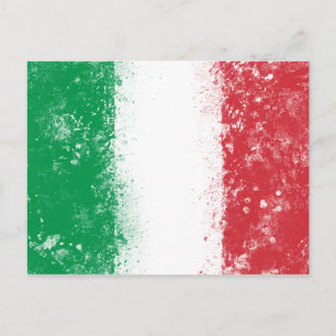 Cartão Postal Bandeira da Itália