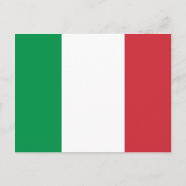 Cartão Postal Bandeira da Itália (Frente)
