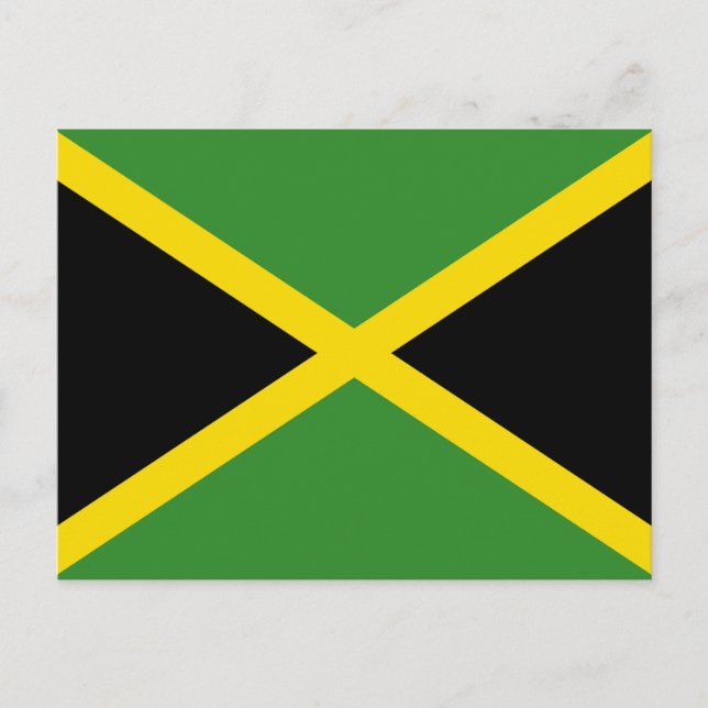 Cartão Postal Bandeira da Jamaica (Frente)