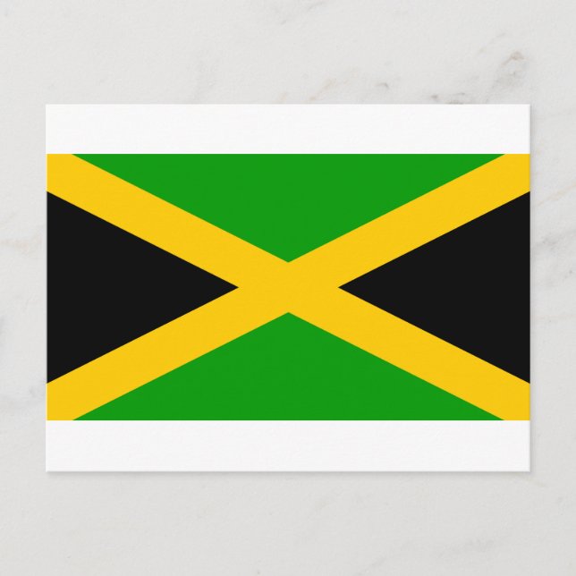 Cartão Postal bandeira da Jamaica (Frente)