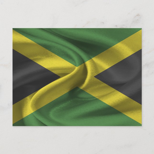 Cartão Postal bandeira da Jamaica (Frente)