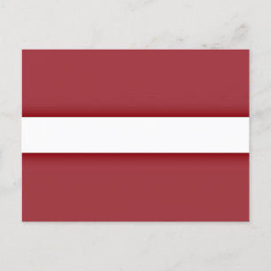 Cartão Postal Bandeira da Letónia