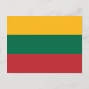 Cartão Postal Bandeira da Lituânia