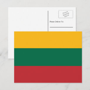 Cartão Postal Bandeira da Lituânia, Bandeira da Lituânia