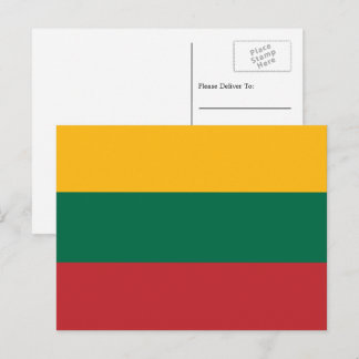 Cartão Postal Bandeira da Lituânia, Bandeira da Lituânia