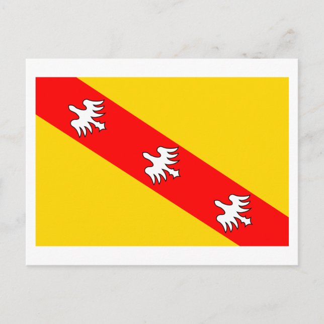 Cartão Postal Bandeira da Loraine (Frente)