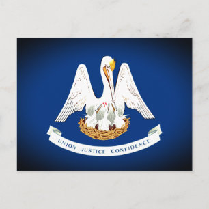 Cartão Postal Bandeira da Louisiana