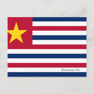Cartão Postal Bandeira da Louisiana 1861