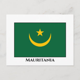 Cartão Postal Bandeira da Mauritânia