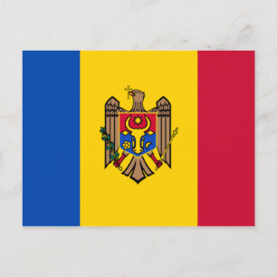 Cartão Postal Bandeira da Moldávia