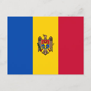 Cartão Postal Bandeira da Moldávia