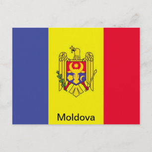 Cartão Postal Bandeira da Moldávia