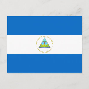 Cartão Postal Bandeira da Nicarágua