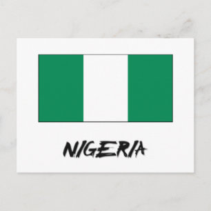 Cartão Postal Bandeira da Nigéria