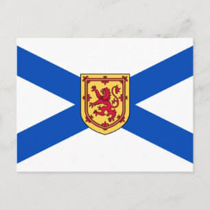 Cartão Postal Bandeira da Nova Escócia (Província do Canadá)