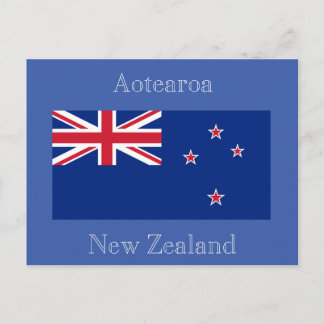 Cartão Postal Bandeira da Nova Zelândia