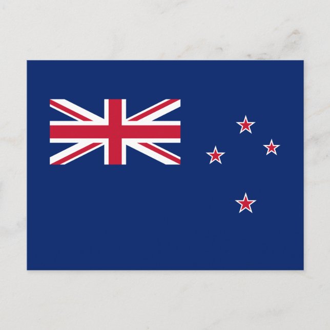 Cartão Postal Bandeira da Nova Zelândia (Frente)