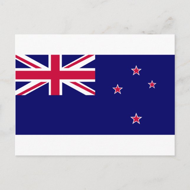 Cartão Postal Bandeira da Nova Zelândia (Frente)