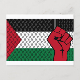 Cartão Postal Bandeira da Palestina, Salvar Gaza, Gaza livre