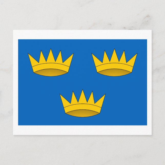 Cartão Postal Bandeira da Província de Munster (Frente)