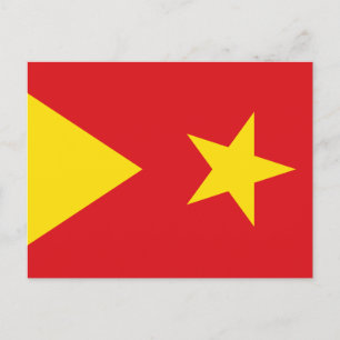 Cartão Postal Bandeira da região de Tigray