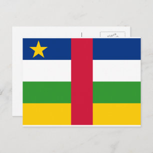 Cartão Postal Bandeira da República Centro-Africana