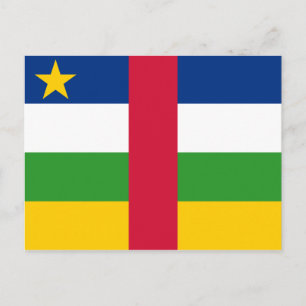 Cartão Postal Bandeira da República Centro-Africana
