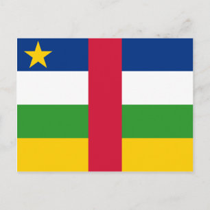 Cartão Postal Bandeira da República Centro-Africana CF