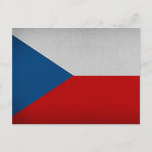 Cartão Postal Bandeira da República Checa