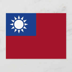 Cartão Postal Bandeira da República de Taiwan da China