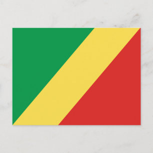 Cartão Postal Bandeira da República do Congo