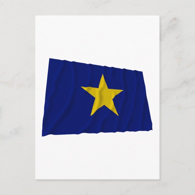 Cartão Postal Bandeira da República do Texas (Frente)