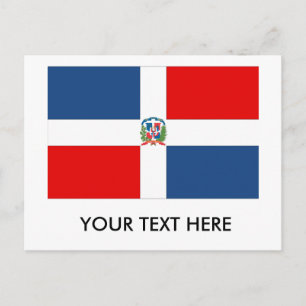 Cartão Postal Bandeira da República Dominicana