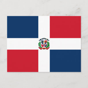Cartão Postal Bandeira da República Dominicana