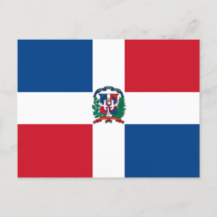 Cartão Postal Bandeira da República Dominicana