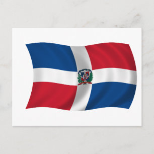 Cartão Postal Bandeira da República Dominicana