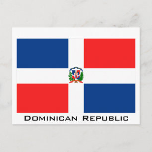 Cartão Postal Bandeira da República Dominicana