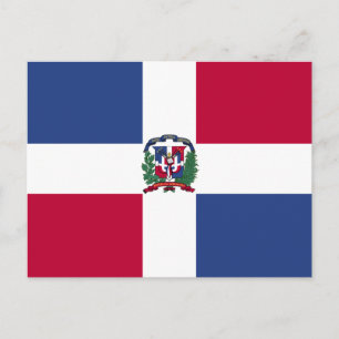 Cartão Postal Bandeira da República Dominicana