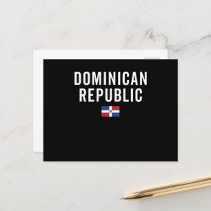 Cartão Postal Bandeira da República Dominicana - Bandeira Patrió