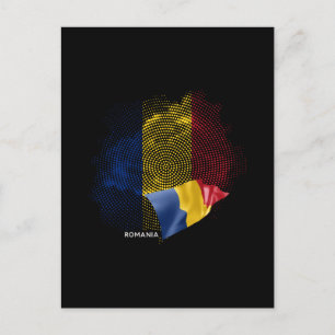 Cartão Postal bandeira da Romênia