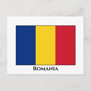 Cartão Postal Bandeira da Romênia (romena)