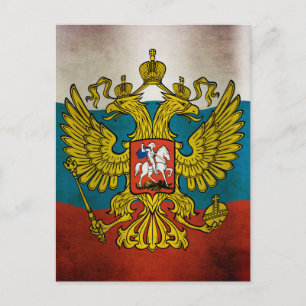 Cartão Postal Bandeira da Rússia