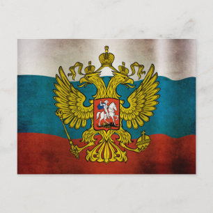 Cartão Postal Bandeira da Rússia