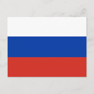 Cartão Postal Bandeira da Rússia