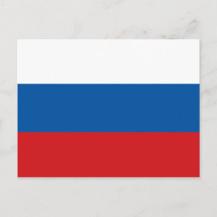Cartão Postal Bandeira da Rússia