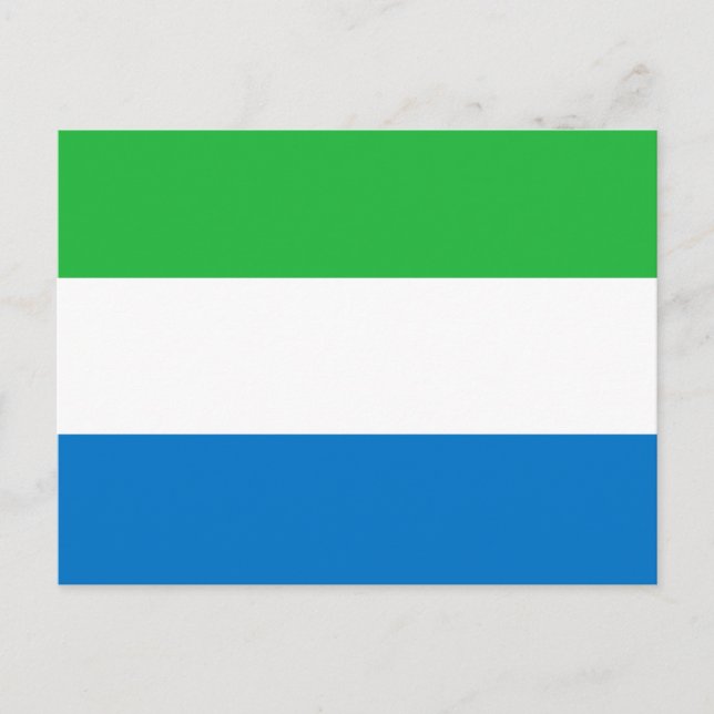 Cartão Postal Bandeira da Serra Leoa (Frente)