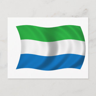 Cartão Postal Bandeira da Serra Leoa